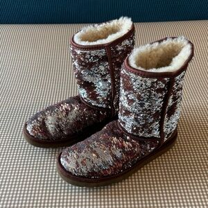 UGG sequin‎ short boots. Women’s 7